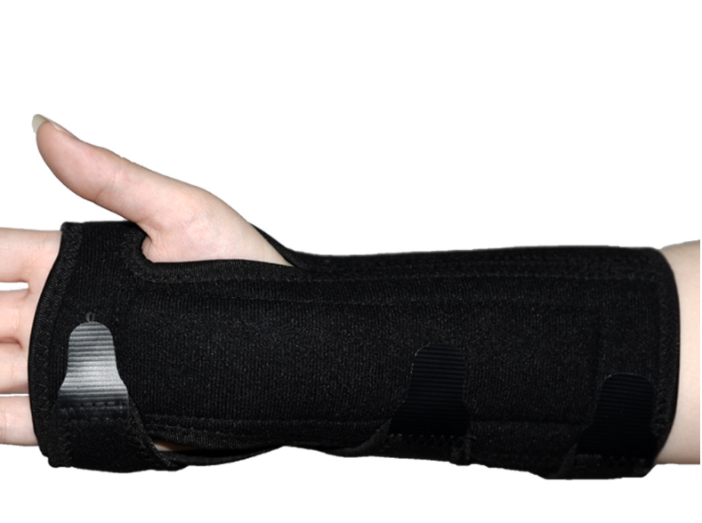 Ambidextrous Wrist Brace with Steel Plate Support