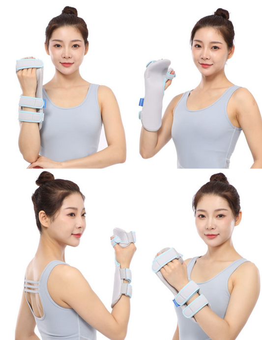 Three-Strap Thumb Brace with Soft Lining and Hook-and-Loop Closure