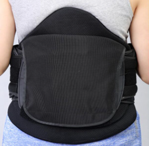 Adjustable Drawstring Back Support Brace with Thick Padding