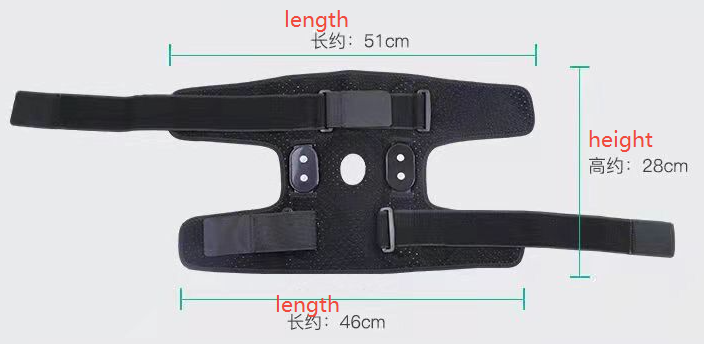 Dual Curved Knee Brace with Four-Point Adjustable Buckles