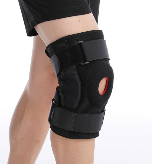 Dual Curved Knee Brace with Four-Point Adjustable Buckles