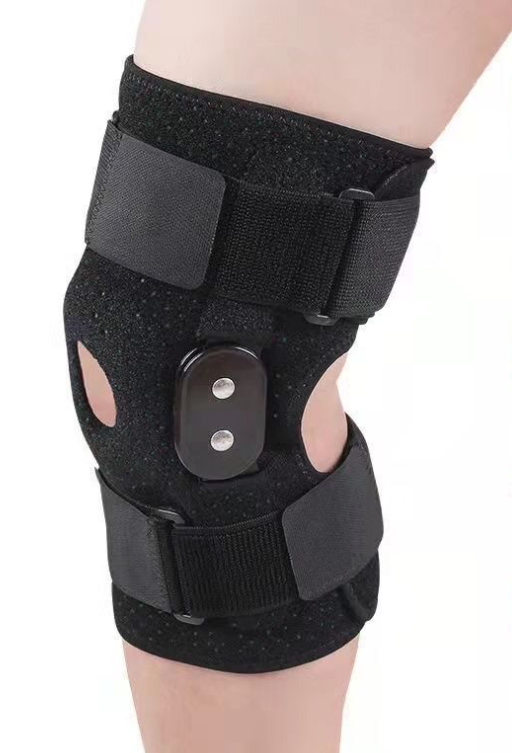 Dual Curved Knee Brace with Four-Point Adjustable Buckles