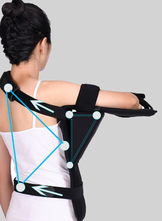 Multi-Triangle Fixed Shoulder Arm Support with Enhanced Velcro and Widened Guard