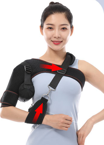 Soft Elastic Shoulder Stabilizer with Adjustable Straps and Pads