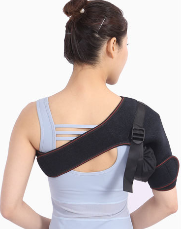 Soft Elastic Shoulder Stabilizer with Adjustable Straps and Pads